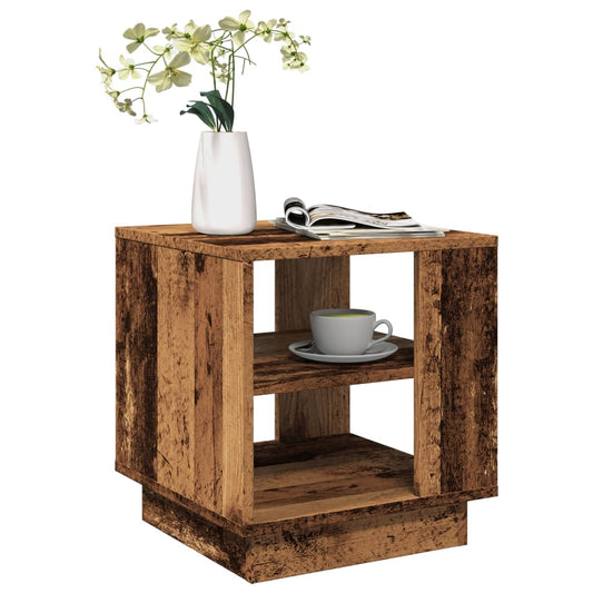 Tavolino da Salotto Legno Antico 40x40x43 cm Legno Multistrato | homemem39