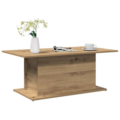 Tavolino Salotto Rovere Artigianale 102x55,5x40cm in Truciolato | homemem39