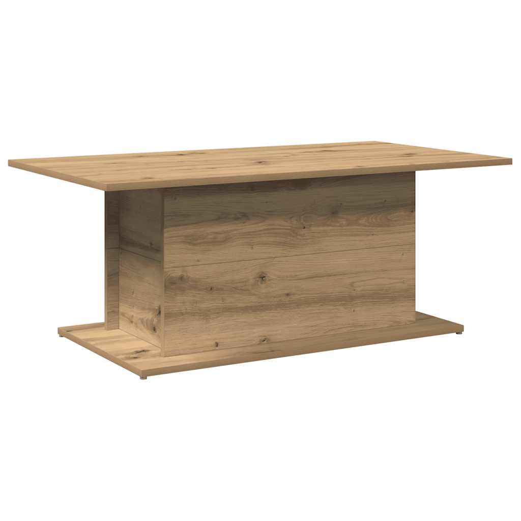 Tavolino Salotto Rovere Artigianale 102x55,5x40cm in Truciolato | homemem39