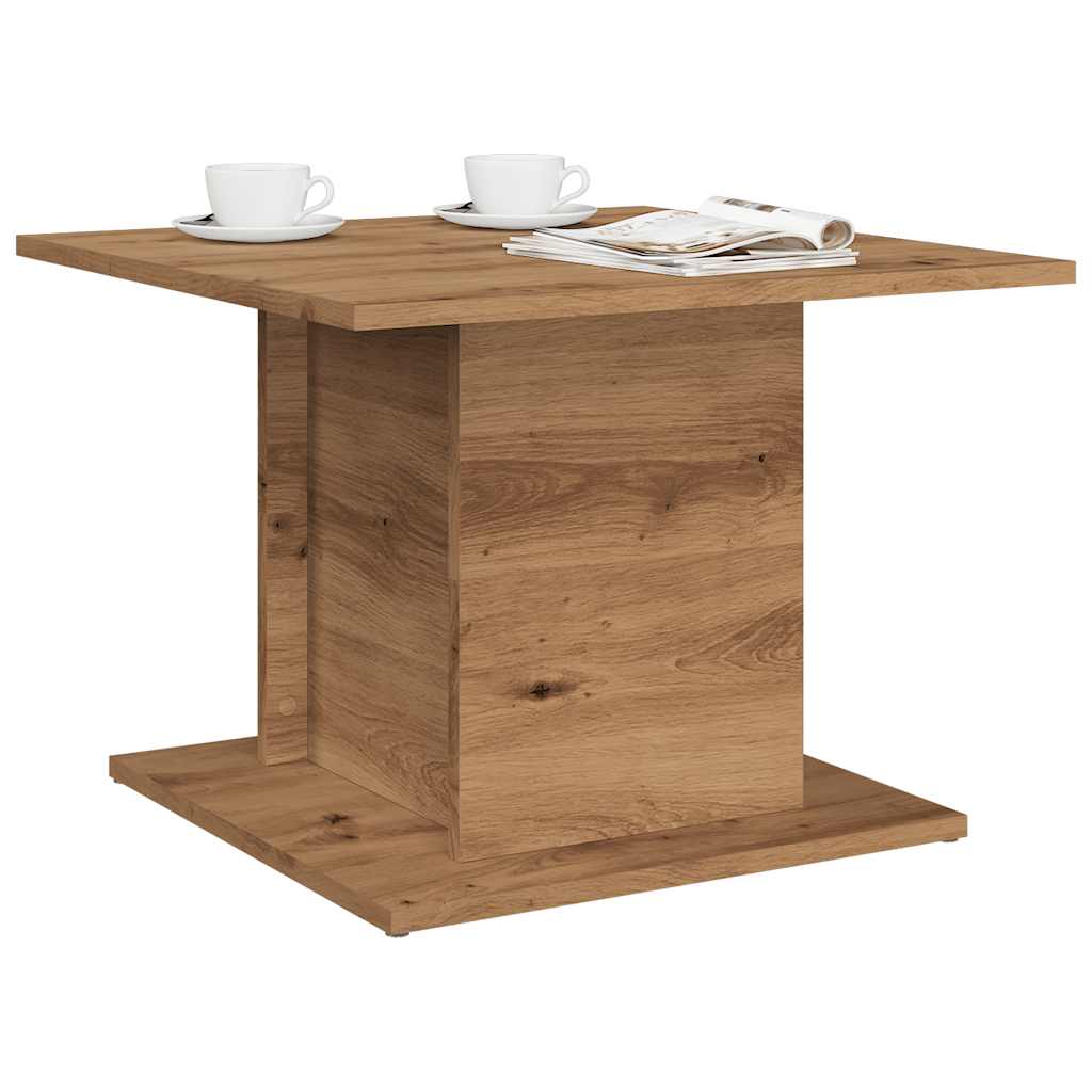 Tavolino Salotto Rovere Artigianale 55,5x55,5x40 cm Truciolato | homemem39