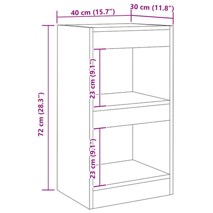 Libreria/Divisorio in Rovere Artigianale 40x30x72 cm | homemem39