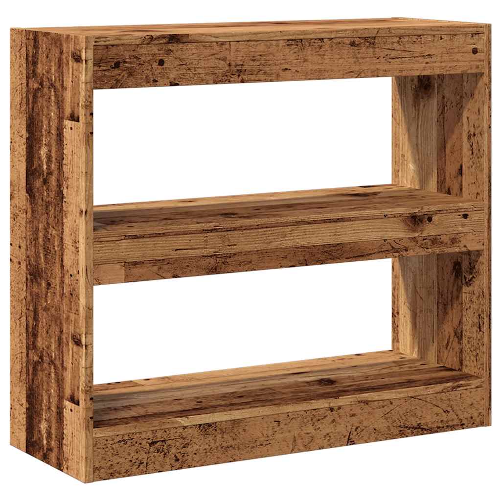 Libreria/Divisorio in Legno Vecchio 80x30x72 cm | homemem39