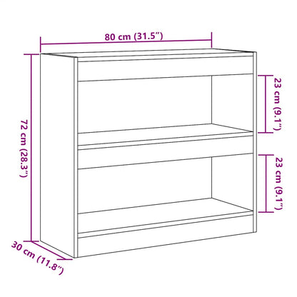 Libreria/Divisorio in Legno Vecchio 80x30x72 cm | homemem39