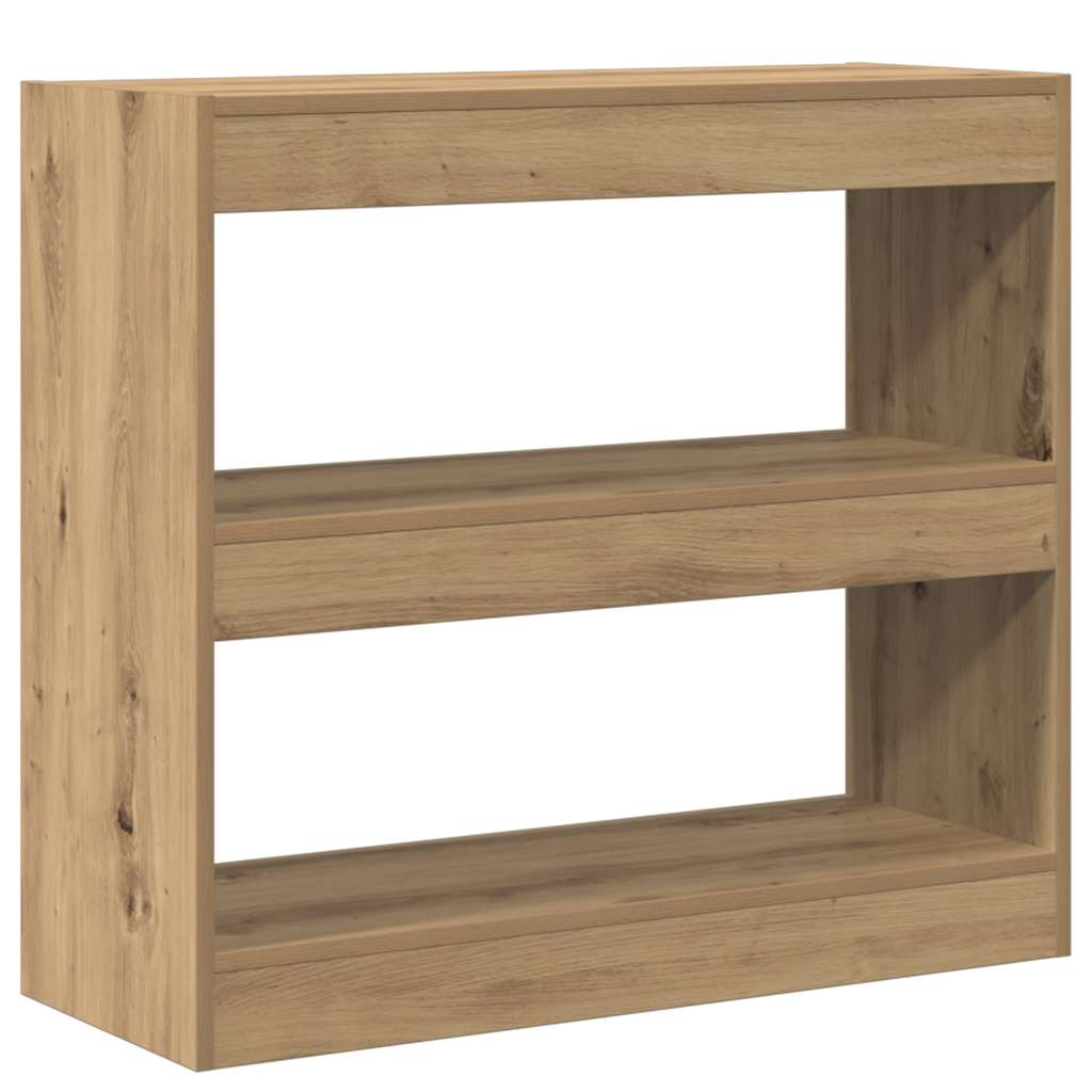Libreria/Divisorio in Rovere Artigianale 80x30x72 cm