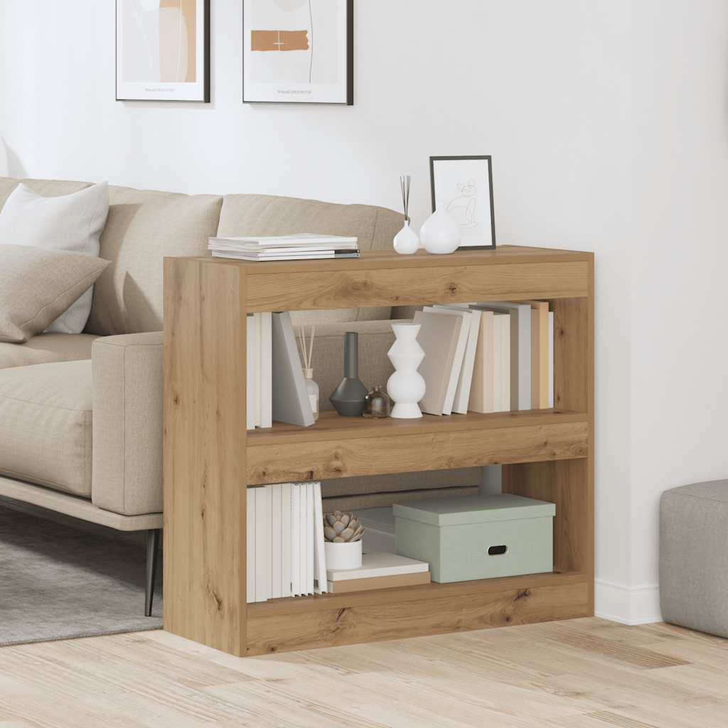 Libreria/Divisorio in Rovere Artigianale 80x30x72 cm
