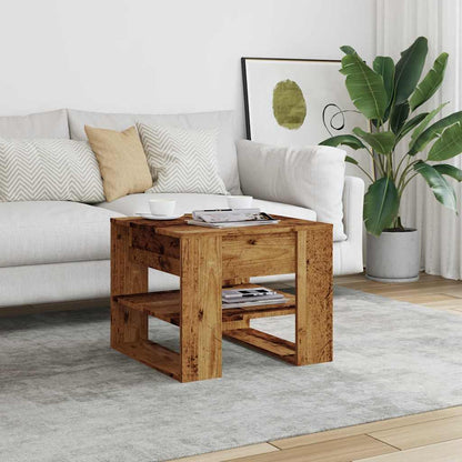 Tavolino da Salotto Legno Vecchio 55,5x55x45 cm in Truciolato | homemem39