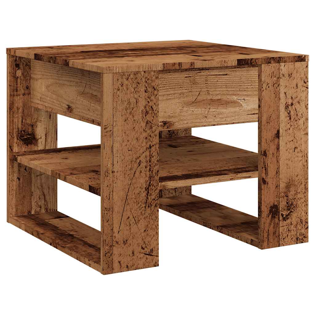 Tavolino da Salotto Legno Vecchio 55,5x55x45 cm in Truciolato | homemem39