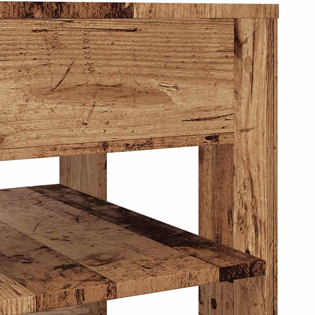 Tavolino da Salotto Legno Vecchio 55,5x55x45 cm in Truciolato | homemem39