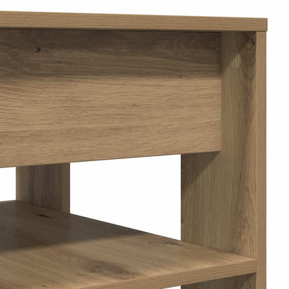 Tavolino Salotto Rovere Artigianale 55,5x55x45 cm in Truciolato