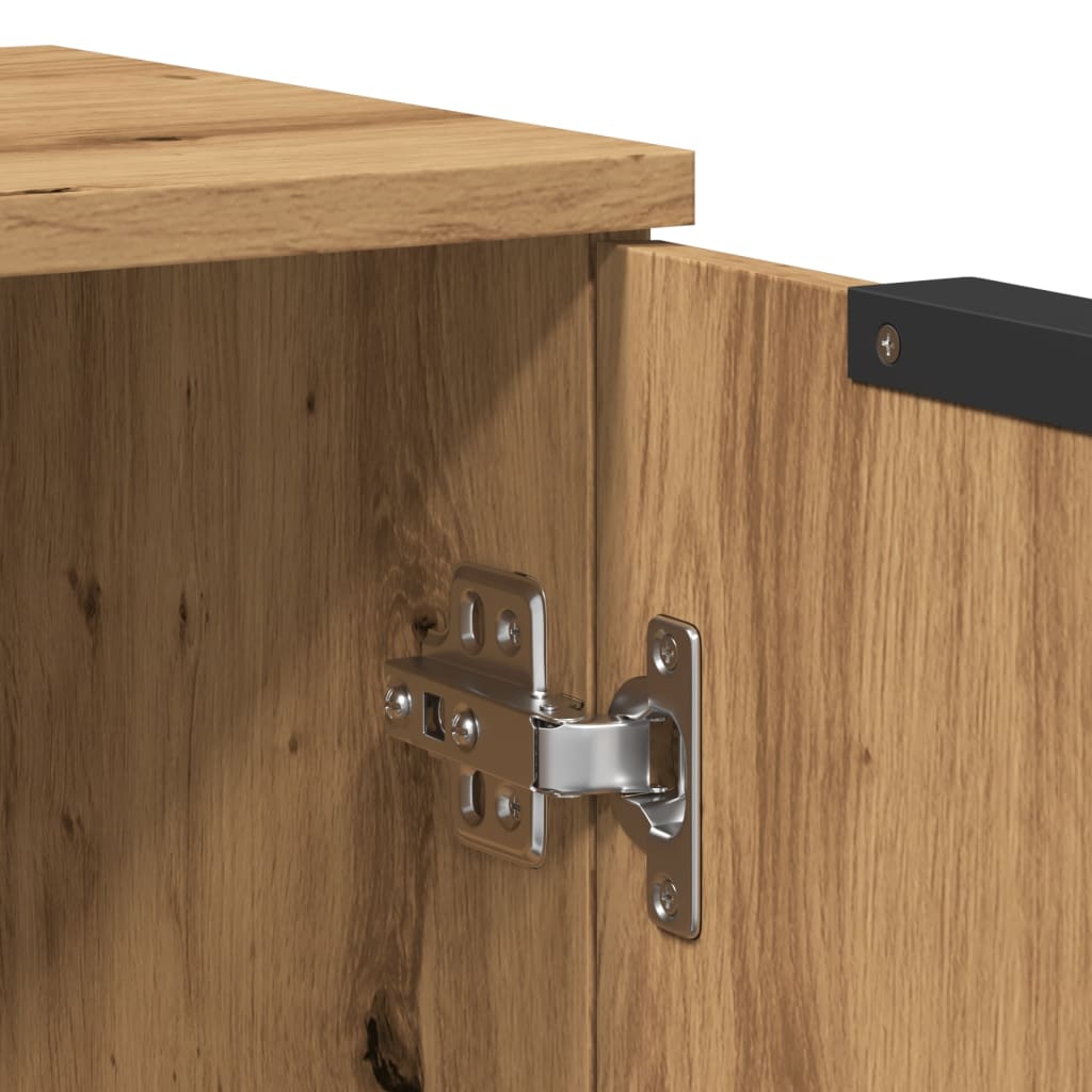 Credenza Rovere Artigianale 60x30x70 cm in Truciolato - homemem39