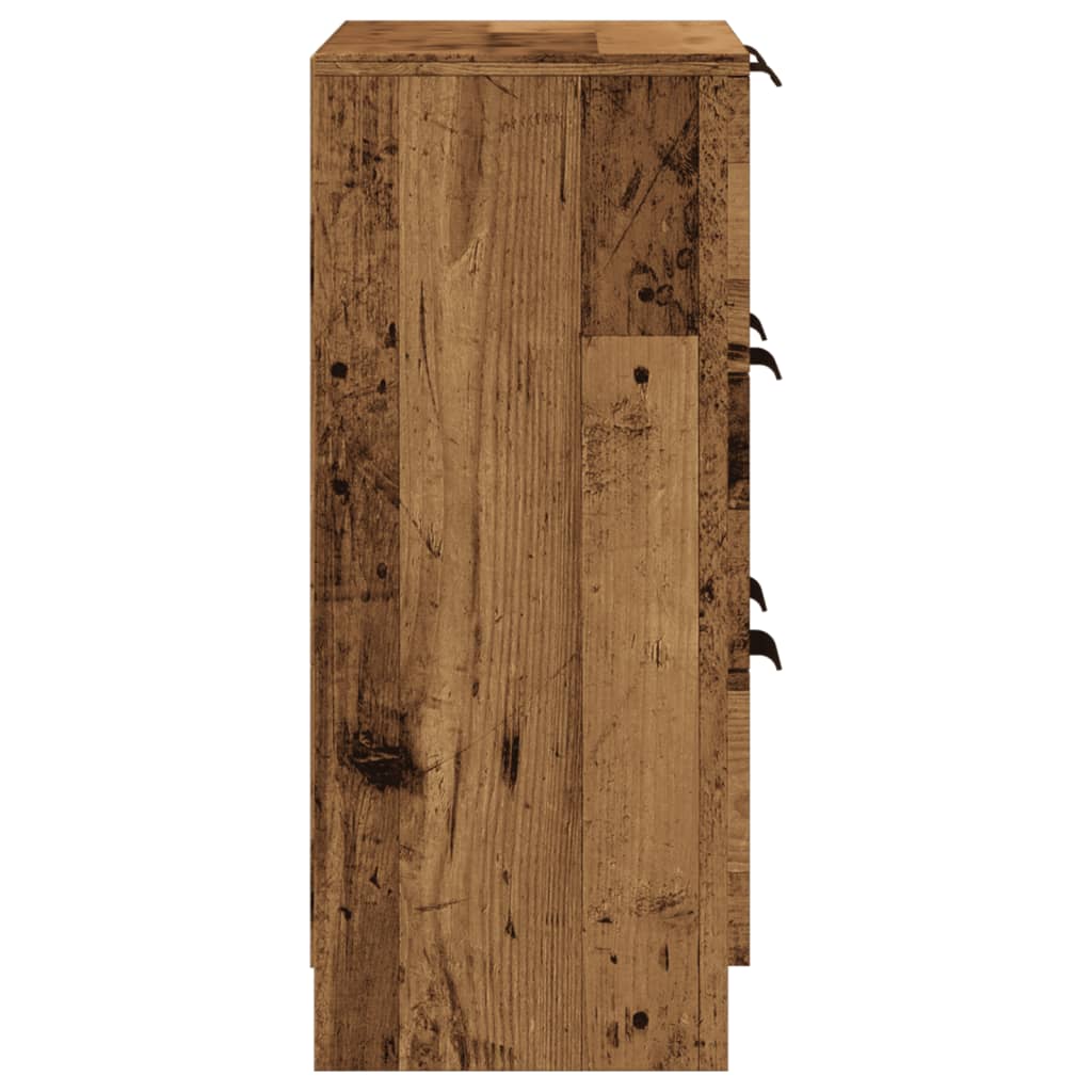 Credenza Legno Antico 60x30x70 cm in Truciolato - homemem39