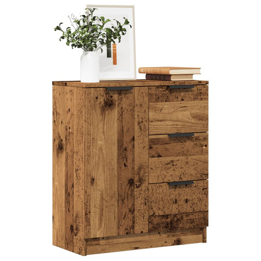 Credenza Legno Antico 60x30x70 cm in Truciolato - homemem39