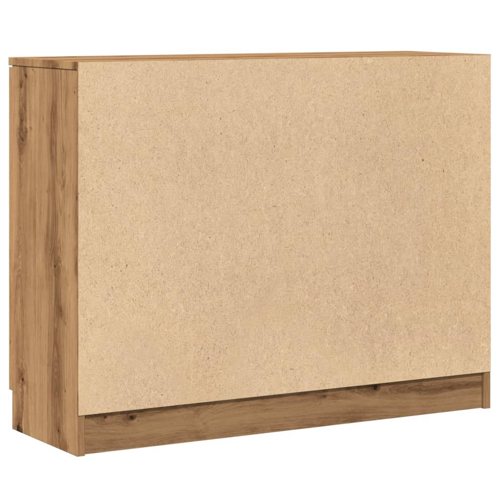 Credenza Rovere Artigianale 90,5x30x70 cm in Legno Multistrato - homemem39