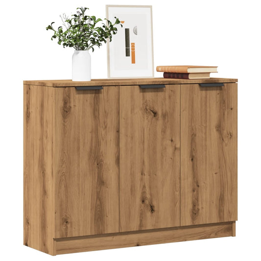 Credenza Rovere Artigianale 90,5x30x70 cm in Legno Multistrato - homemem39