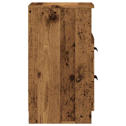 Comodini Legno Antico 2 pz 40x36x65 cm in Legno Multistrato - homemem39