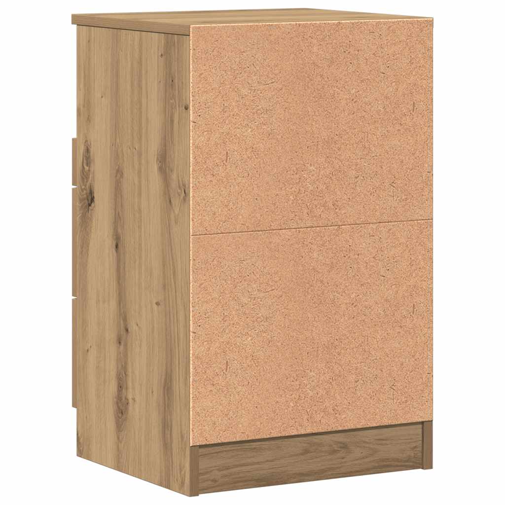 Comodino Rovere Artigianale 40x36x65 cm in Legno Multistrato - homemem39