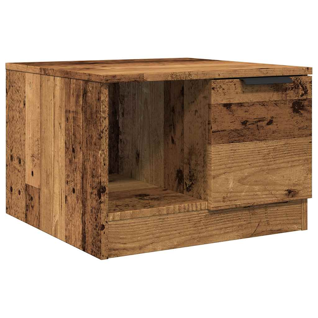 Tavolino da Salotto Legno Antico 50x50x36 cm Legno Multistrato | homemem39