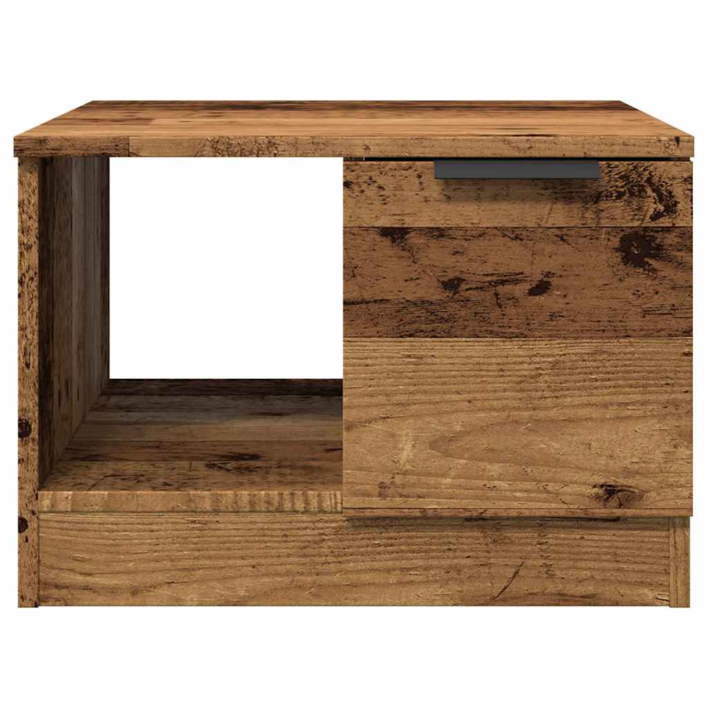Tavolino da Salotto Legno Antico 50x50x36 cm Legno Multistrato | homemem39