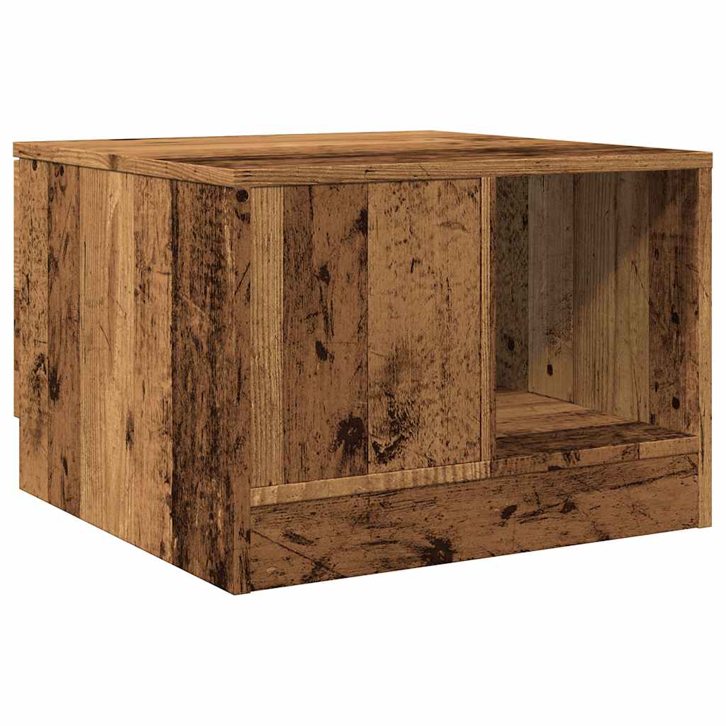 Tavolino da Salotto Legno Antico 50x50x36 cm Legno Multistrato | homemem39