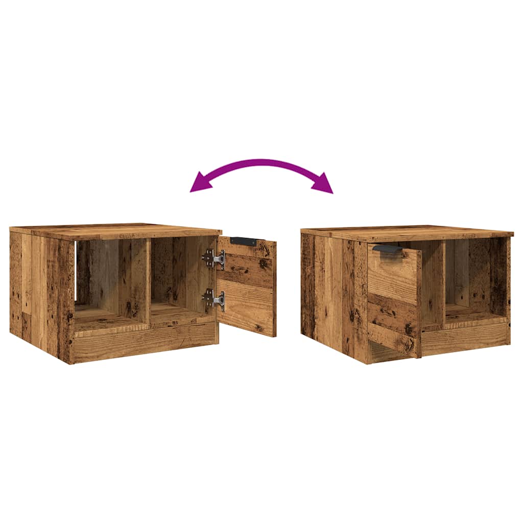 Tavolino da Salotto Legno Antico 50x50x36 cm Legno Multistrato | homemem39