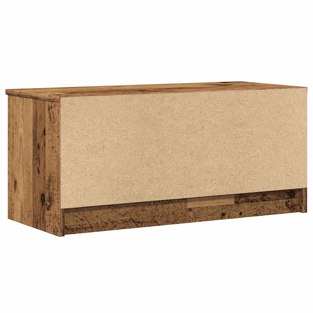Mobile Porta TV Legno Vecchio 80x35x36,5 cm Legno Multistrato - homemem39