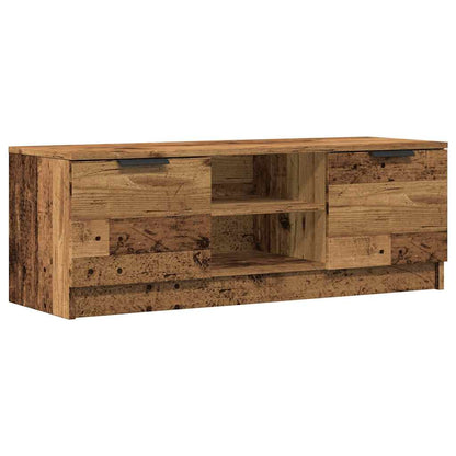 Mobile Porta TV Legno Vecchio 102x35x36,5 cm Legno Multistrato | homemem39