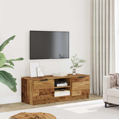 Mobile Porta TV Legno Vecchio 102x35x36,5 cm Legno Multistrato | homemem39