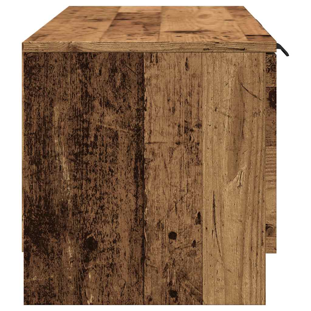 Mobile Porta TV Legno Vecchio 102x35x36,5 cm Legno Multistrato | homemem39