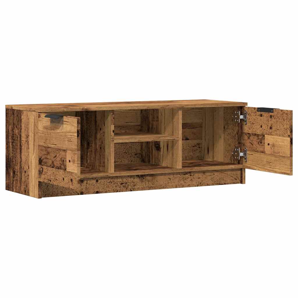 Mobile Porta TV Legno Vecchio 102x35x36,5 cm Legno Multistrato | homemem39