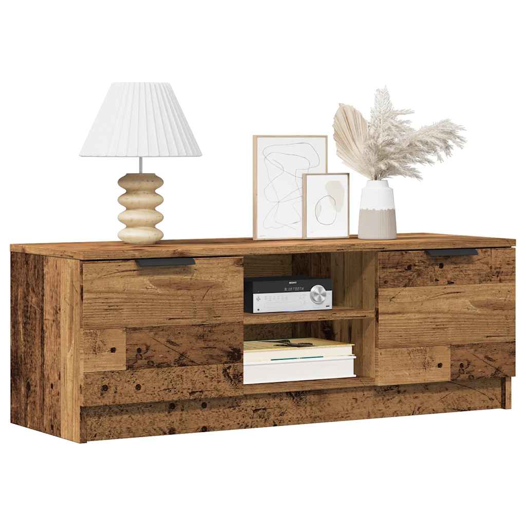 Mobile Porta TV Legno Vecchio 102x35x36,5 cm Legno Multistrato | homemem39