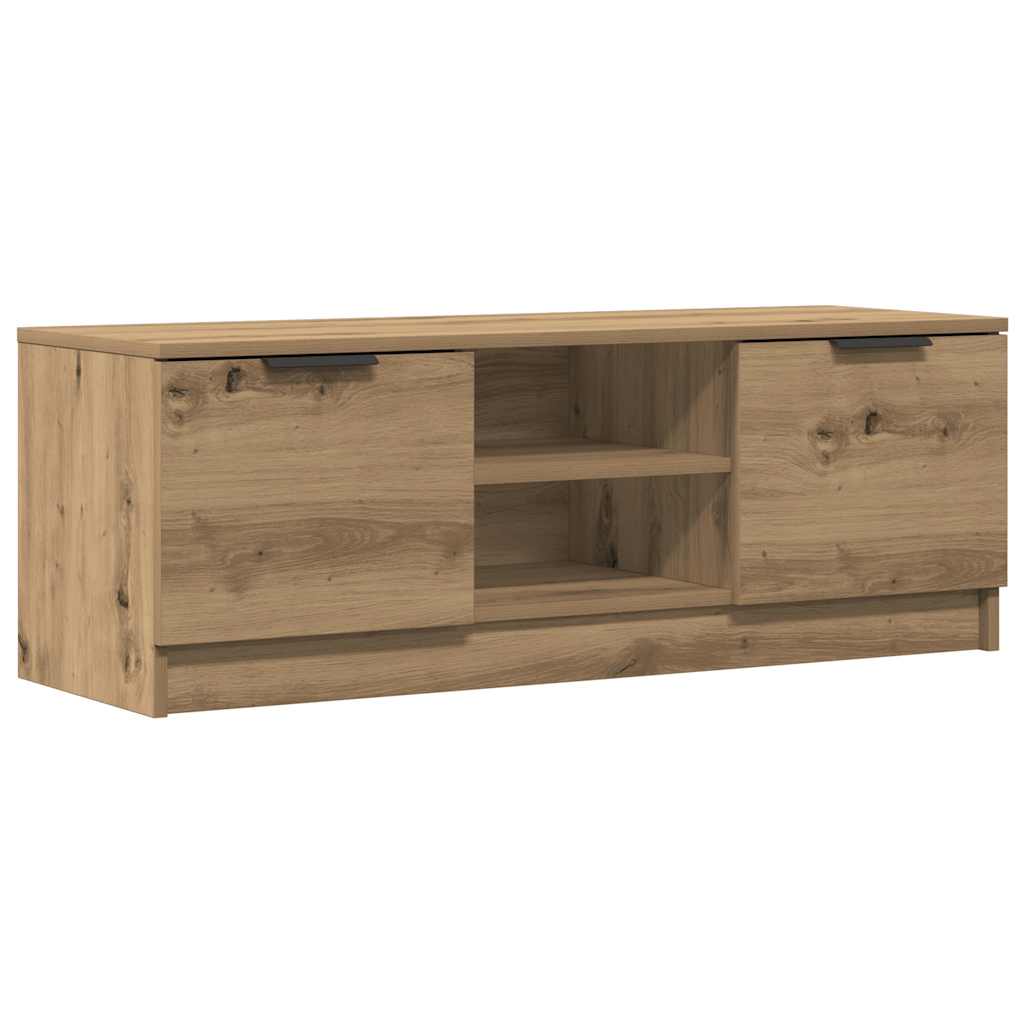 Mobile TV Marrone Artigianale 102x35x36,5 cm Legno Multistrato | homemem39
