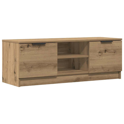 Mobile TV Marrone Artigianale 102x35x36,5 cm Legno Multistrato | homemem39