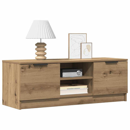 Mobile TV Marrone Artigianale 102x35x36,5 cm Legno Multistrato | homemem39