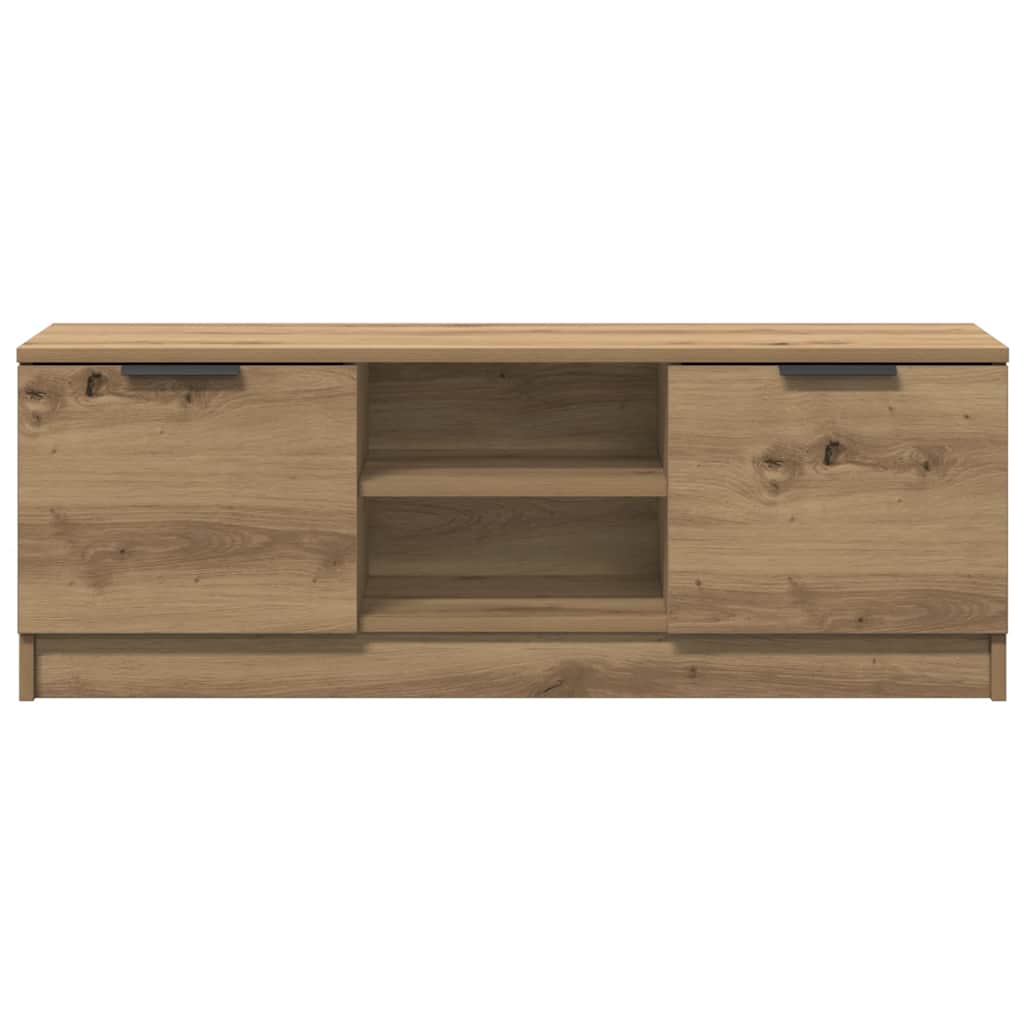 Mobile TV Marrone Artigianale 102x35x36,5 cm Legno Multistrato | homemem39