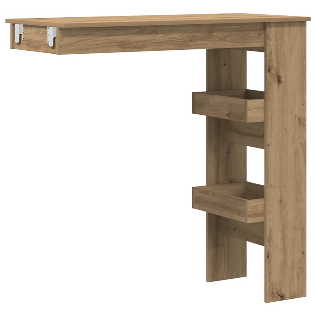 Bancone da Muro Rovere Artigianale Legno Multistrato | homemem39