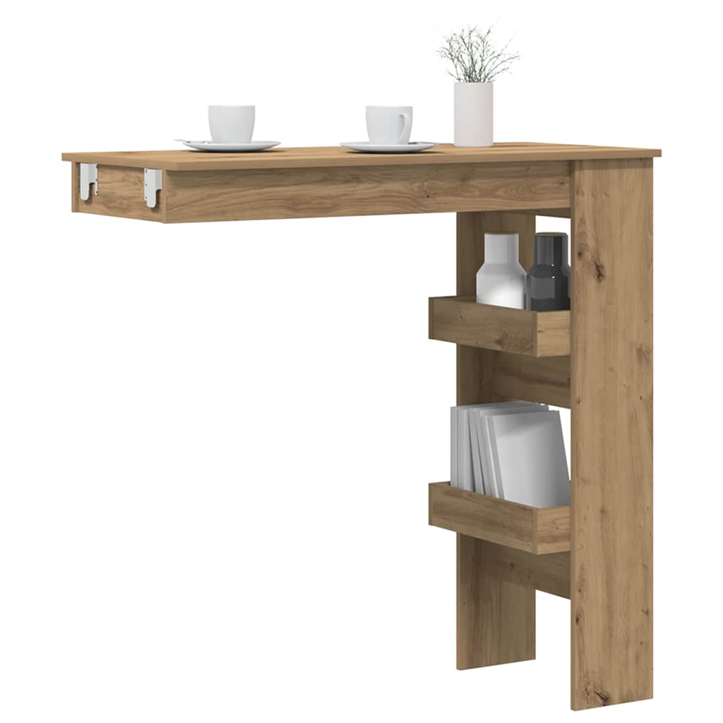Bancone da Muro Rovere Artigianale Legno Multistrato | homemem39