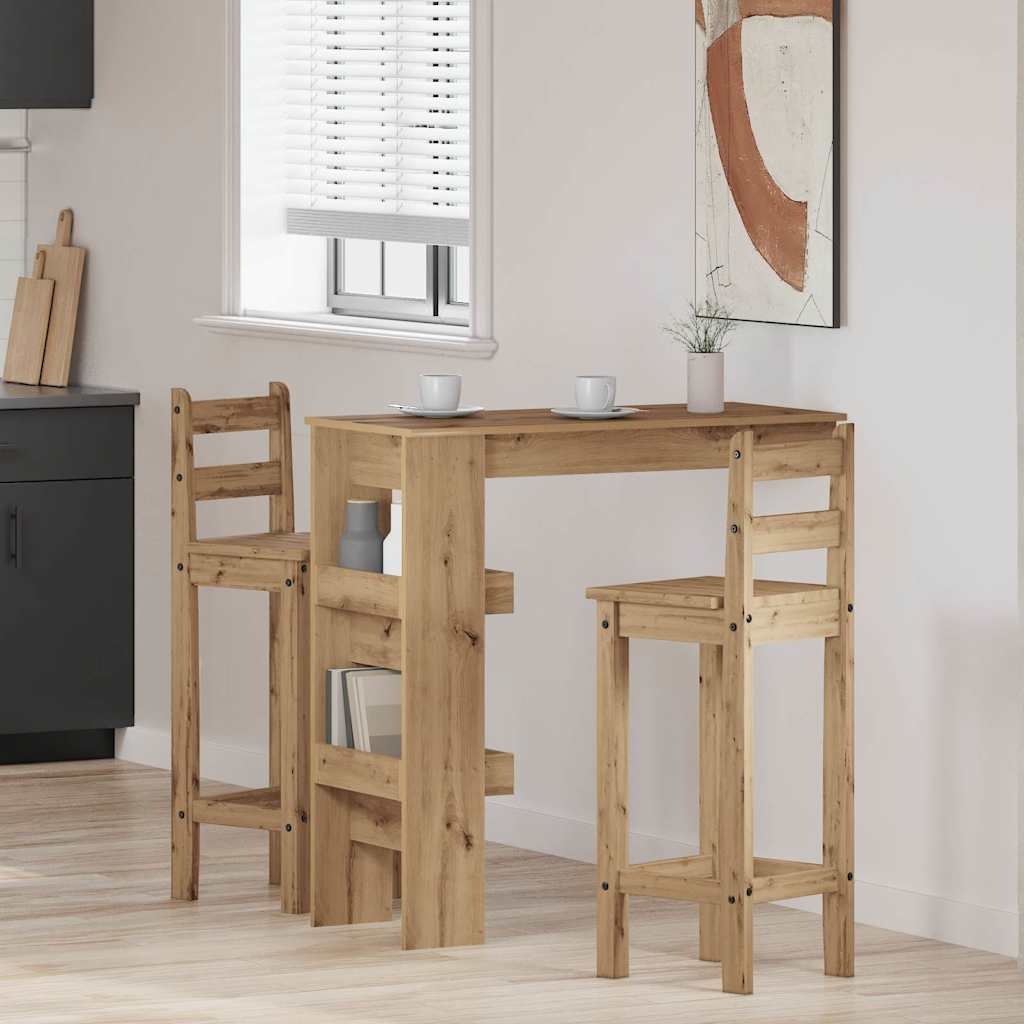 Bancone da Muro Rovere Artigianale Legno Multistrato