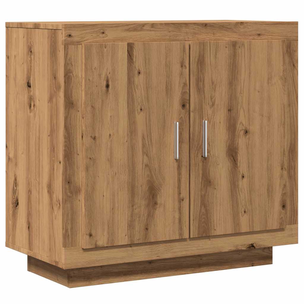 Credenza Rovere Artigianale 80x40x75 cm in Legno Multistrato - homemem39