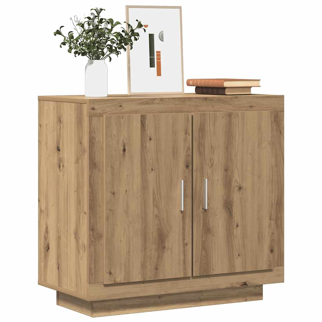 Credenza Rovere Artigianale 80x40x75 cm in Legno Multistrato - homemem39