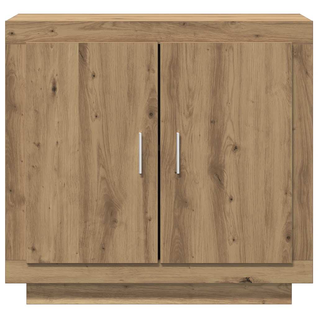 Credenza Rovere Artigianale 80x40x75 cm in Legno Multistrato - homemem39