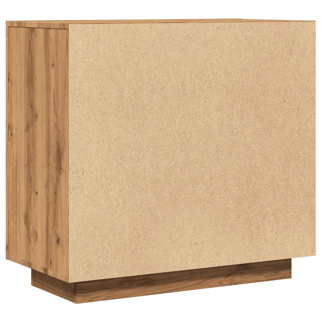 Credenza Rovere Artigianale 80x40x75 cm in Legno Multistrato - homemem39