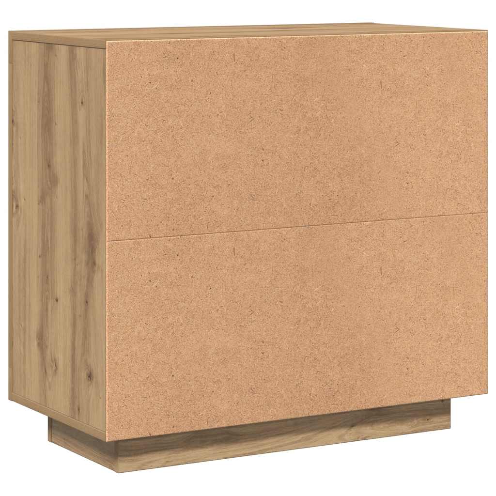 Credenza Rovere Artigianale 80x40x75 cm in Legno Multistrato - homemem39