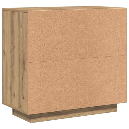 Credenza Rovere Artigianale 80x40x75 cm in Legno Multistrato - homemem39
