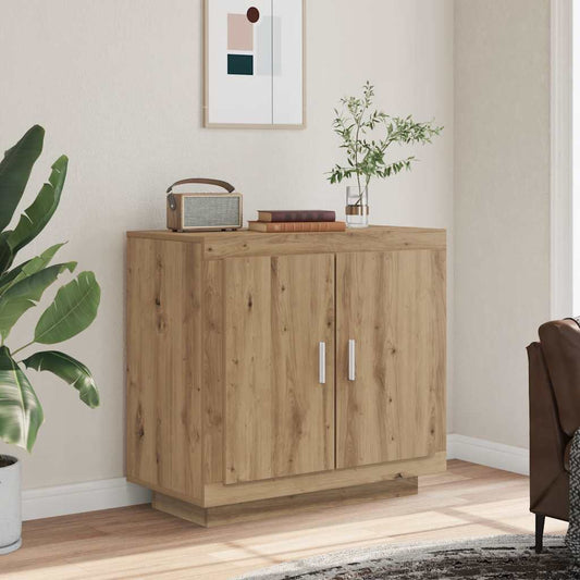 Credenza Rovere Artigianale 80x40x75 cm in Legno Multistrato - homemem39