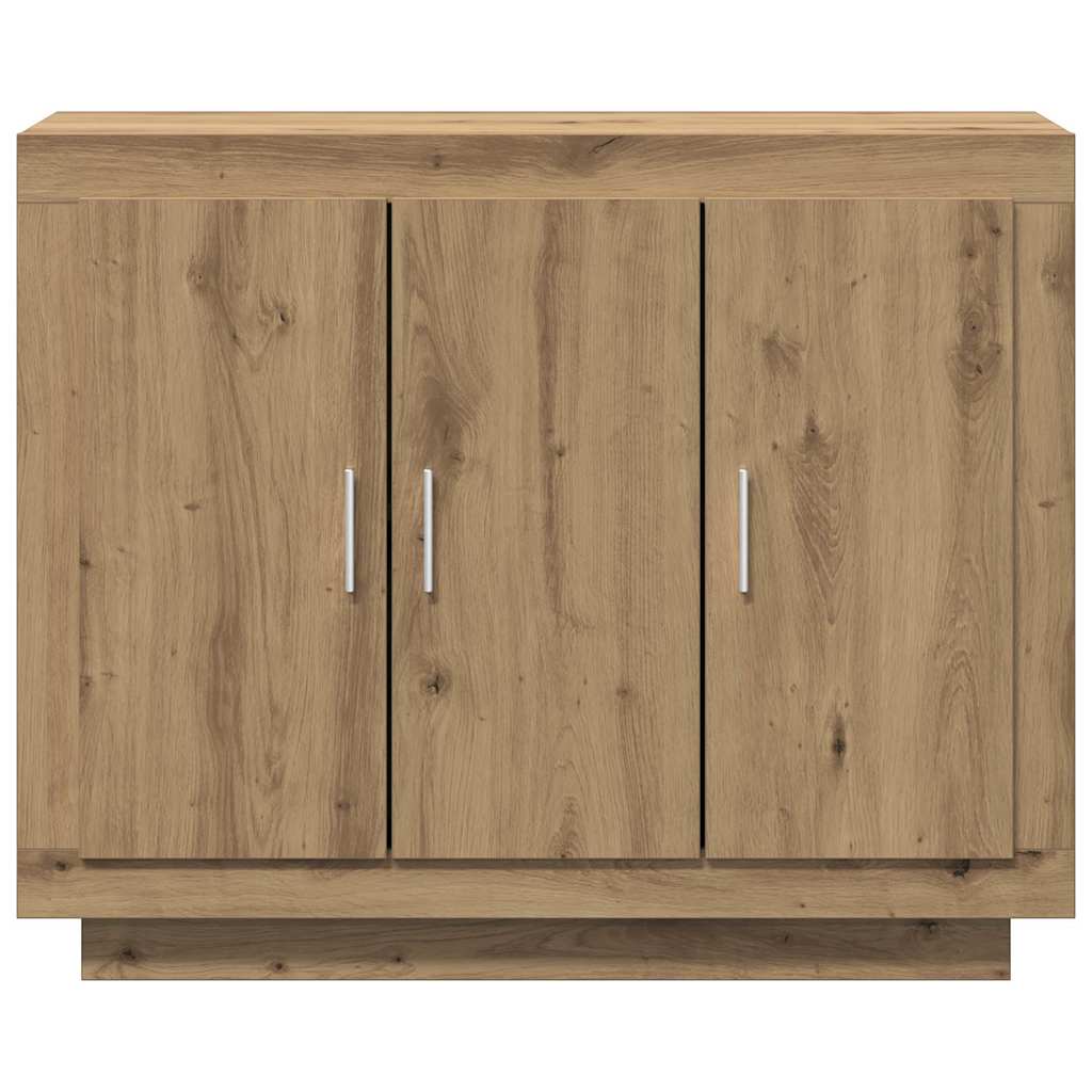 Credenza Rovere Artigianale 92x35x75 cm in Legno Multistrato - homemem39