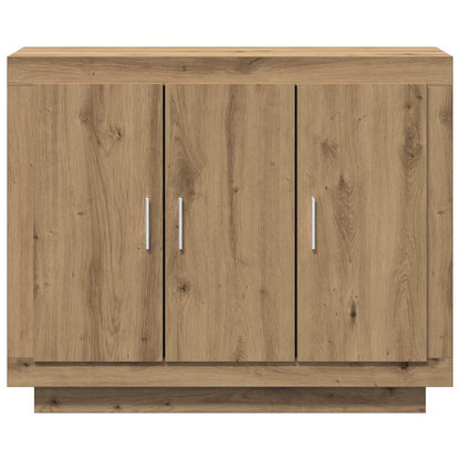 Credenza Rovere Artigianale 92x35x75 cm in Legno Multistrato - homemem39