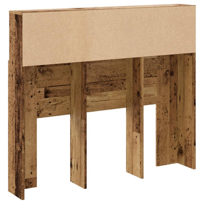 Testiera con Contenitore Legno 120x19x103,5 cm in Truciolato - homemem39