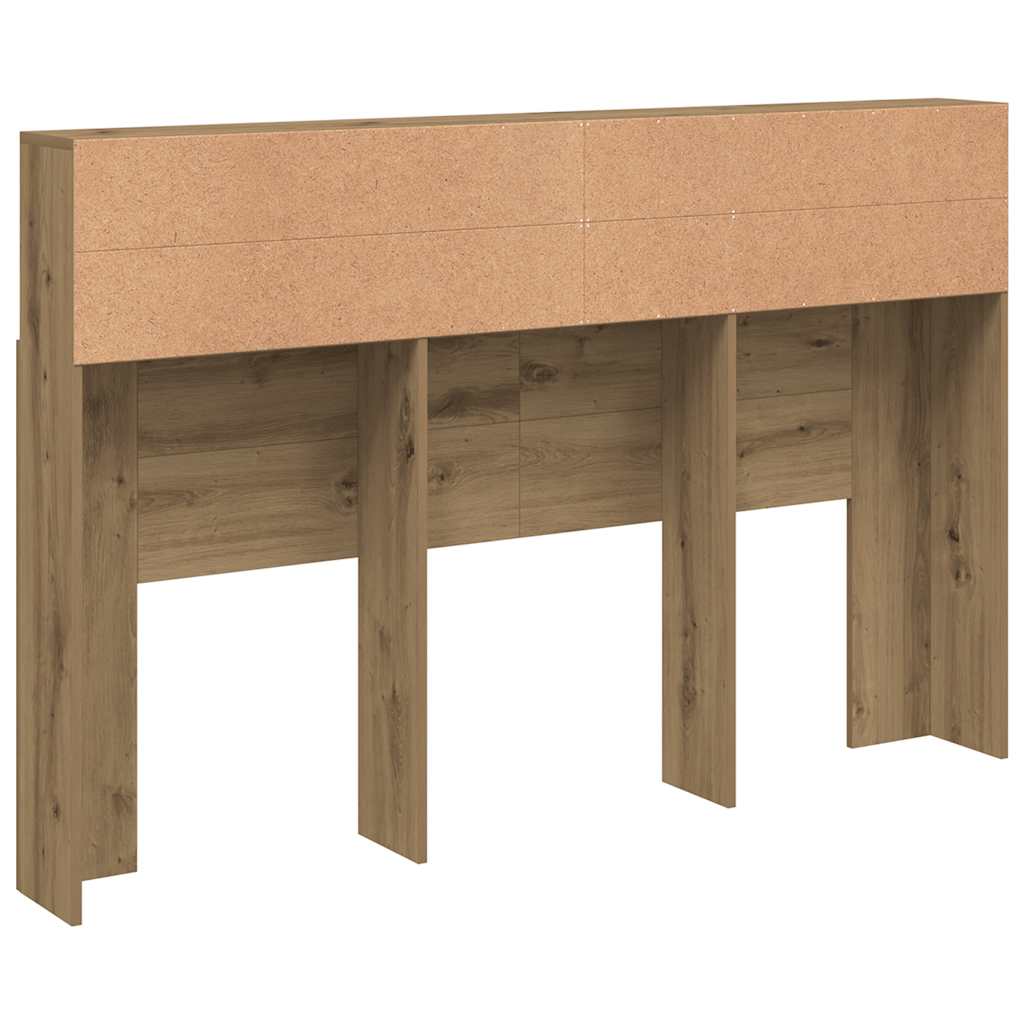 Testiera con Contenitore Artigianale 160x19x103,5cm Multistrato