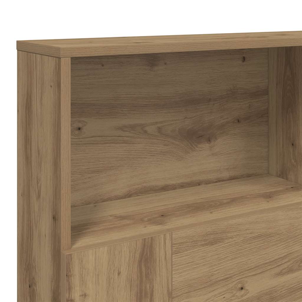 Testiera con Contenitore Artigianale 160x19x103,5cm Multistrato
