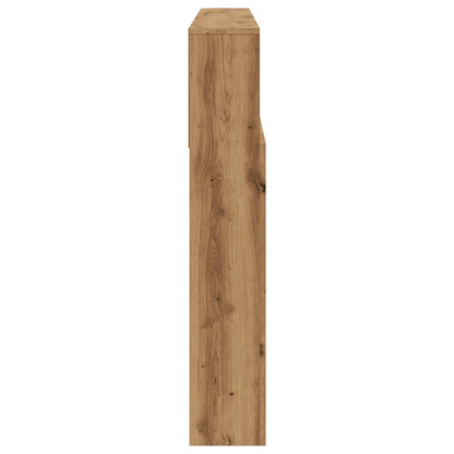 Mobiletto con testiera in rovere artigianale 180x19x103,5 cm in legno ingegnerizzato